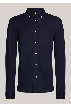 camisa Tommy Hilfiger 1985 de punto corte slim mw0mw30675 dw5