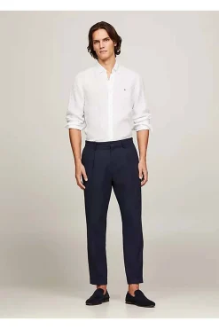 camisa Tommy Hilfiger de corte slim con logo bordado mw0mw34615 0k4