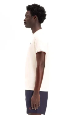 camiseta hombre Fred Perry m1588 y20 crudo claro