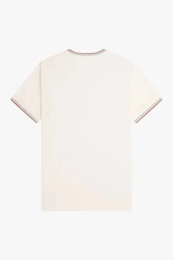 camiseta hombre Fred Perry m1588 y20 crudo claro