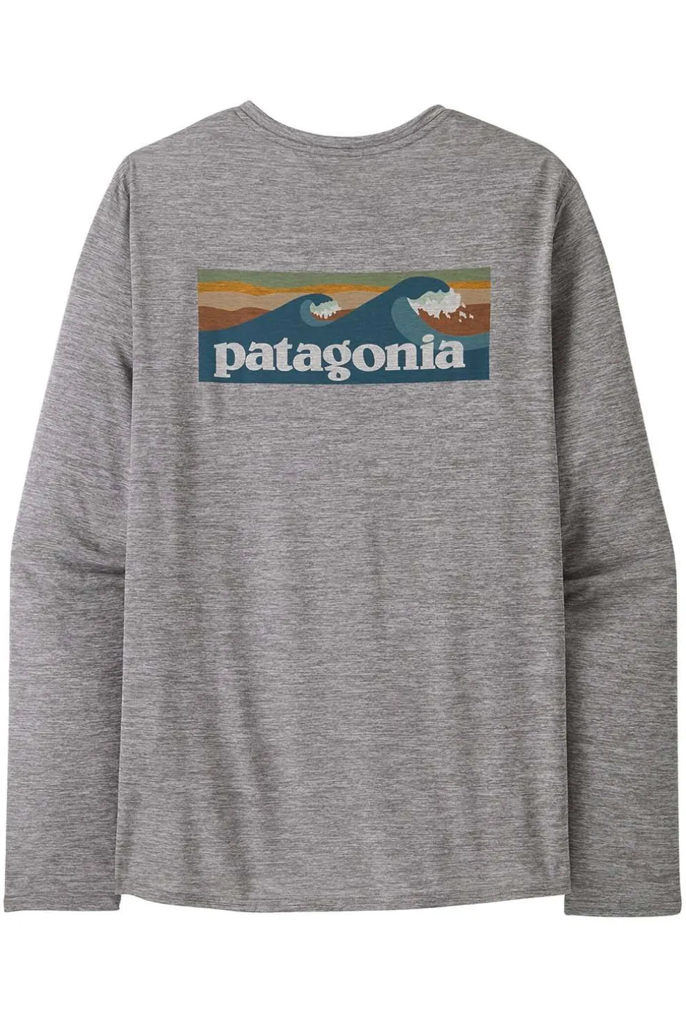 Camiseta Hombre Patagonia Cool Daily Graphic 45170 BLAF Boardshort Logo Abalone Blue Feather Grey