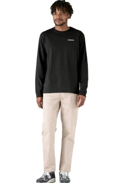 Camiseta Hombre Patagonia Long-Sleeved P-6 Logo Responsibili-Tee 38518 BLK Black