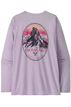 Camiseta Mujer Patagonia Cap Cool Daily Graphic 45165 CHPL Chouinard Crest Foxglove Purple