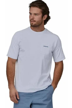 Camiseta Patagonia Hombre Boardshort Logo Pocket 37655 White