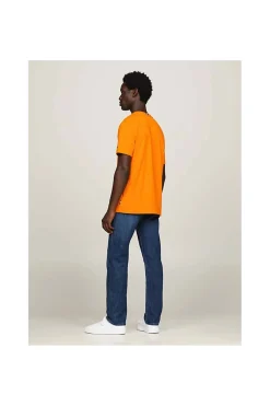 camiseta Tommy Hilfiger de punto con logo estampado mw0mw34391 sg3