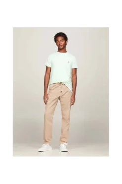 camiseta Tommy Hilfiger de corte extra slim con logo bordado mw0mw10800 lxz