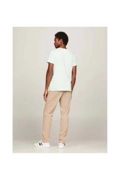 camiseta Tommy Hilfiger de corte extra slim con logo bordado mw0mw10800 lxz