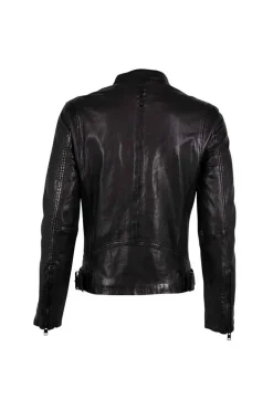 cazadora cuero Gipsy 2.0 boy asher black 2201 0122