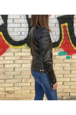 Cazadora cuero ldmdp black