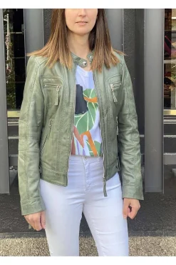 CAZADORA CUERO MDP ANNY FOREST