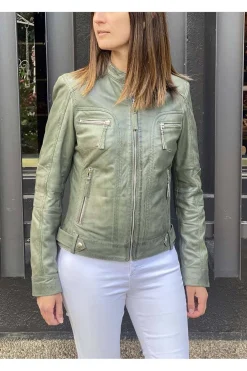 CAZADORA CUERO MDP ANNY FOREST