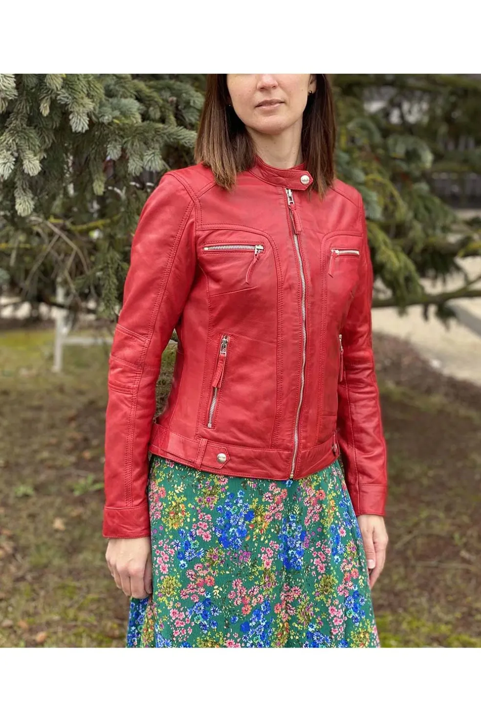 Cazadora cuero mdp anny red