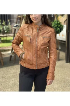 cazadora cuero mdp anny tan