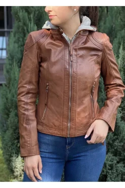 cazadora cuero mdp cat 10 chestnut