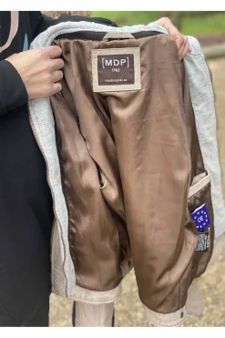 cazadora cuero mdp cat 10 cream