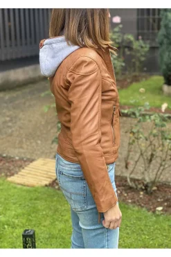 cazadora cuero mdp cat 10 tan