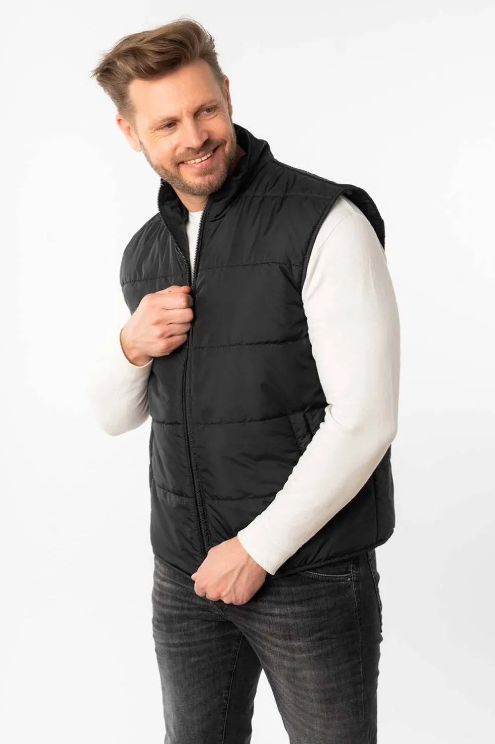 Cazadora de Cuero Hombre Mauritius bromu vintage black 1201 0769