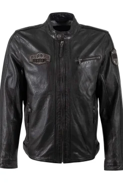 Cazadora de Cuero Hombre Mauritius shyko 1201 0791 antracite