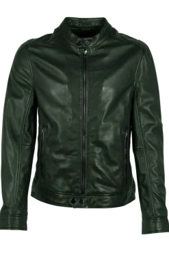 Cazadora de Cuero Hombre Gipsy 2.0 By Mauritius Occer 2201 0136 Dark Green