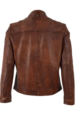 Cazadora de Cuero Hombre Mauritius kendrik 1201 0860 whiskey