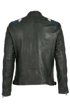 Cazadora de Cuero Hombre Mauritius Furious 1201 0676 dark green