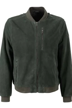 Cazadora de Cuero Hombre Mauritius kolmo 1201 0856 dark green