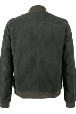 Cazadora de Cuero Hombre Mauritius kolmo 1201 0856 dark green