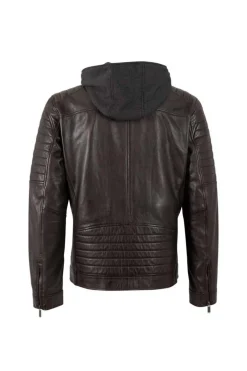Cazadora de Cuero Hombre Mauritius derol 3701 0167 dark brown
