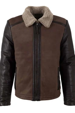 cazadora de Cuero Hombre mauritius elmu dark taupe 1201 0745