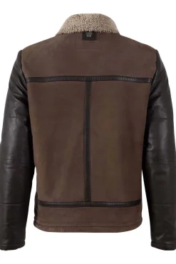 cazadora de Cuero Hombre mauritius elmu dark taupe 1201 0745