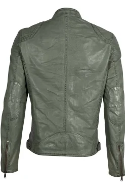 Cazadora de Cuero Hombre Mauritius collins 1201 0667 sage