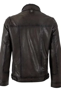 Cazadora de Cuero Hombre Mauritius hennie 1201 0826 mocca