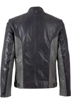 Cazadora de Cuero Hombre Mauritius xandas 1201 0858 navy