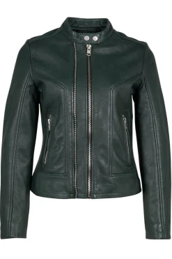 Cazadora de Cuero Mujer Gipsy 2.0 by Mauritius Weda 2101 0231 Dark Green