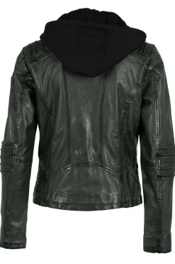 Cazadora de Cuero Mujer Gipsy Flura 1101 0619 Forest Green