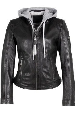 Cazadora de Cuero Mujer Mauritius Adila 1101 0672 Black