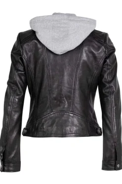 Cazadora de Cuero Mujer Mauritius Adila 1101 0672 Black