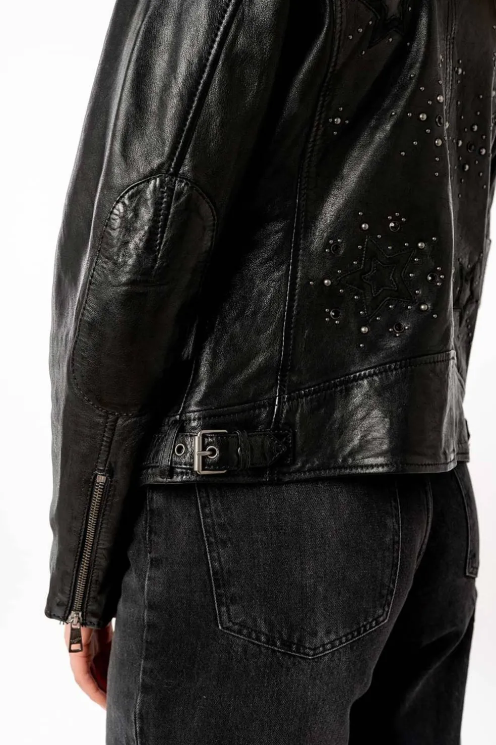 Cazadora de Cuero Mujer mauritius noelle 1101 0802 black