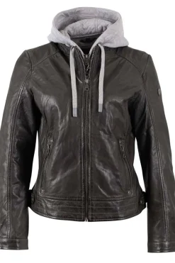 Cazadora de Cuero Mujer Mauritius aleni 1101 0779 dark olive