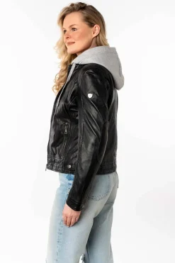 Cazadora de Cuero Mujer Mauritius aleni 1101 0779 black
