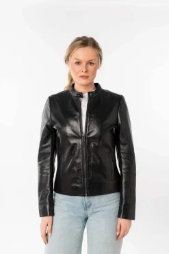 Cazadora de Cuero Mujer mauritius mair 1101 0781 black