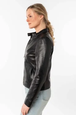 Cazadora de Cuero Mujer mauritius mair 1101 0781 black