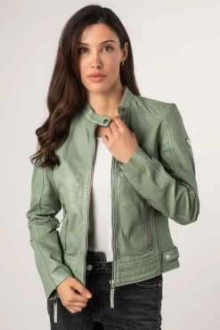 Cazadora de Cuero Mujer Mauritius Filla 1101 0676 Mint