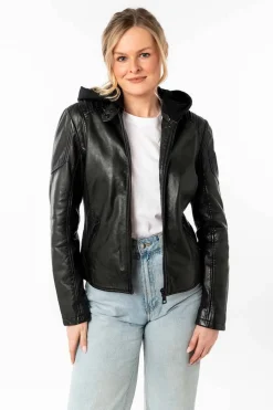 Cazadora de Cuero Mujer mauritius gianna 1101 0775 forest green