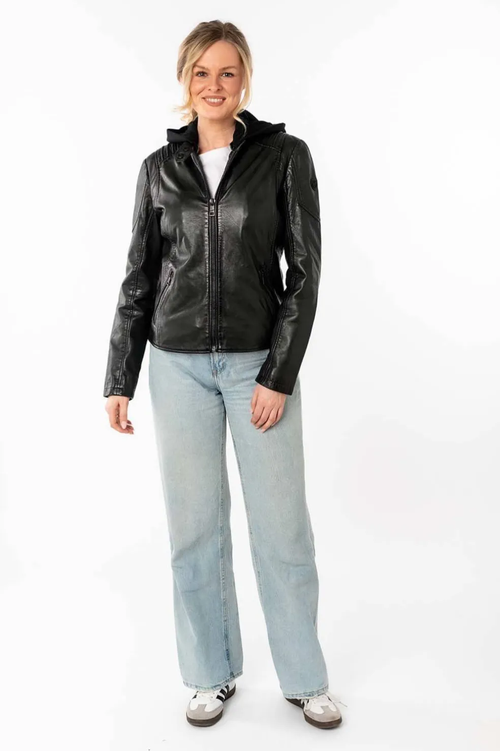 Cazadora de Cuero Mujer mauritius gianna 1101 0775 forest green