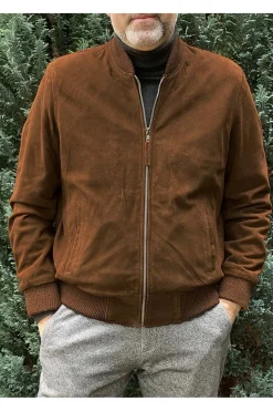 Cazadora de Hombre MDP Ante SU01 Marrón