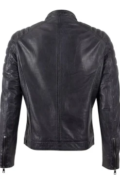 Cazadora de Piel Hombre Mauritius Derry 1201 0770 Dark Blue