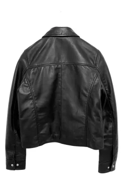 Cazadora de Piel Mujer MDP Margara Black