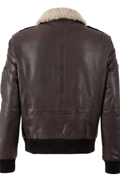 cazadora hombre Gipsy Cruise dark brown 1201 0857