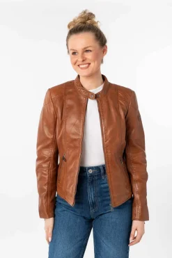 Cazadora mauritius Mujer Keili cogñac 1101 0836